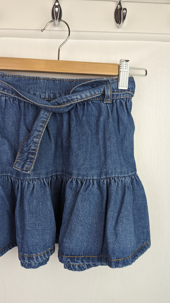 F&F Blue Denim Skirt - Girls 3-4 Years F&F Used, Preloved, Preworn Baby, Girls & Boys Clothes. Kids & Children's second hand Clothing UK Online. Cheap affordable. Brands including Next, Joules, Nutmeg Morrisons, TU, F&F, H&M.