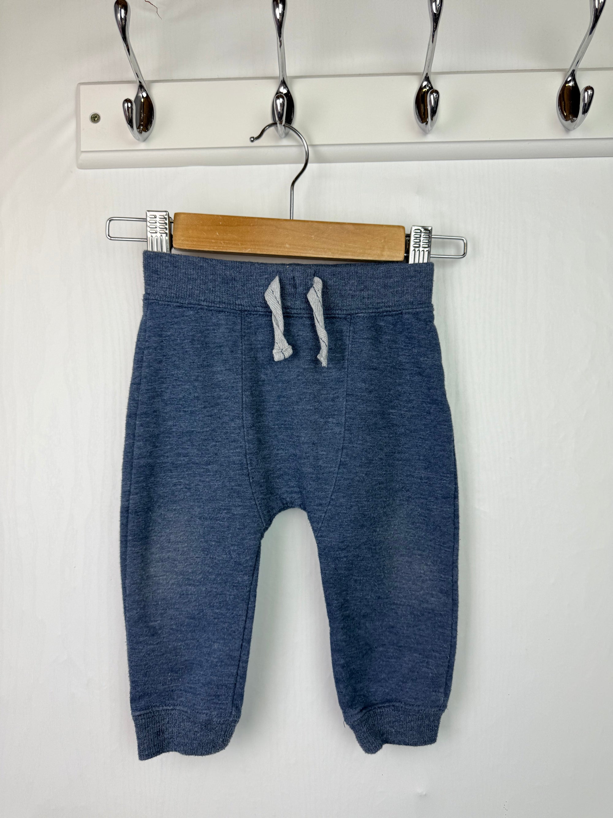 F&F Blue Jogging Bottoms - Boys 6 - 9 Months - Little Ones Preloved. Second Hand Children's & Preloved Baby, Kids, Girls & Boys Clothes. UK online