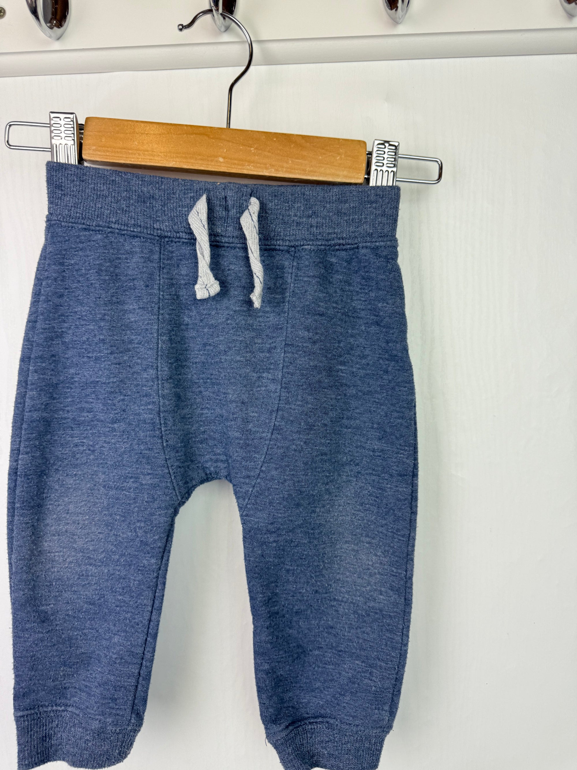 F&F Blue Jogging Bottoms - Boys 6 - 9 Months - Little Ones Preloved. Second Hand Children's & Preloved Baby, Kids, Girls & Boys Clothes. UK online