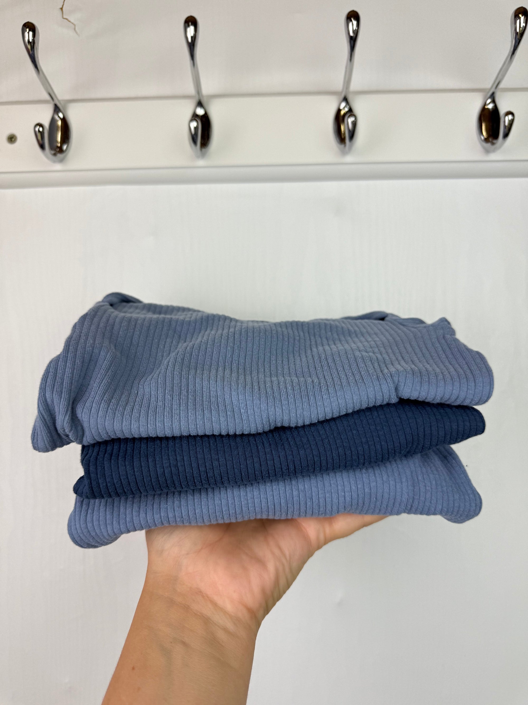 F&F Blue Ribbed Bodysuit Bundle - Baby Boys 12 - 18 Months - Little Ones Preloved. Second Hand Children's & Preloved Baby, Kids, Girls & Boys Clothes. UK online