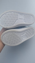 F&F Blue Shark Plimsolls - Boys Size 6 - Little Ones Preloved. Second Hand Children's & Preloved Baby, Kids, Girls & Boys Clothes. UK online