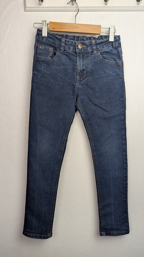 F&F Blue Skinny Denim Jeans - Boys 7-8 Years Little Ones Preloved Used, Preloved, Preworn & Second Hand Baby, Kids & Children's Clothing UK Online. Cheap affordable. Brands including Next, Joules, Nutmeg Morrisons, TU, F&F, H&M.