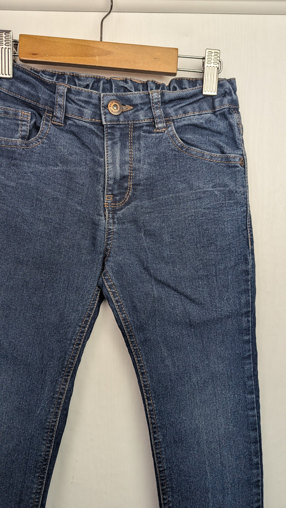 F&F Blue Skinny Denim Jeans - Boys 7-8 Years Little Ones Preloved Used, Preloved, Preworn & Second Hand Baby, Kids & Children's Clothing UK Online. Cheap affordable. Brands including Next, Joules, Nutmeg Morrisons, TU, F&F, H&M.