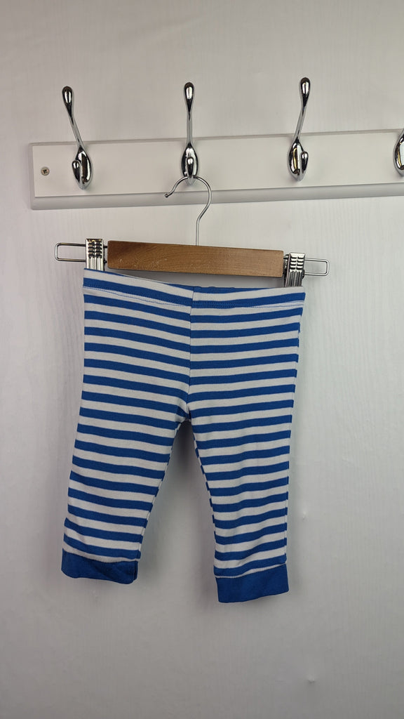 F&F Blue Striped Leggings - Unisex 3-6 Months Little Ones Preloved Used, Preloved, Preworn & Second Hand Baby, Kids & Children's Clothing UK Online. Cheap affordable. Brands including Next, Joules, Nutmeg Morrisons, TU, F&F, H&M.