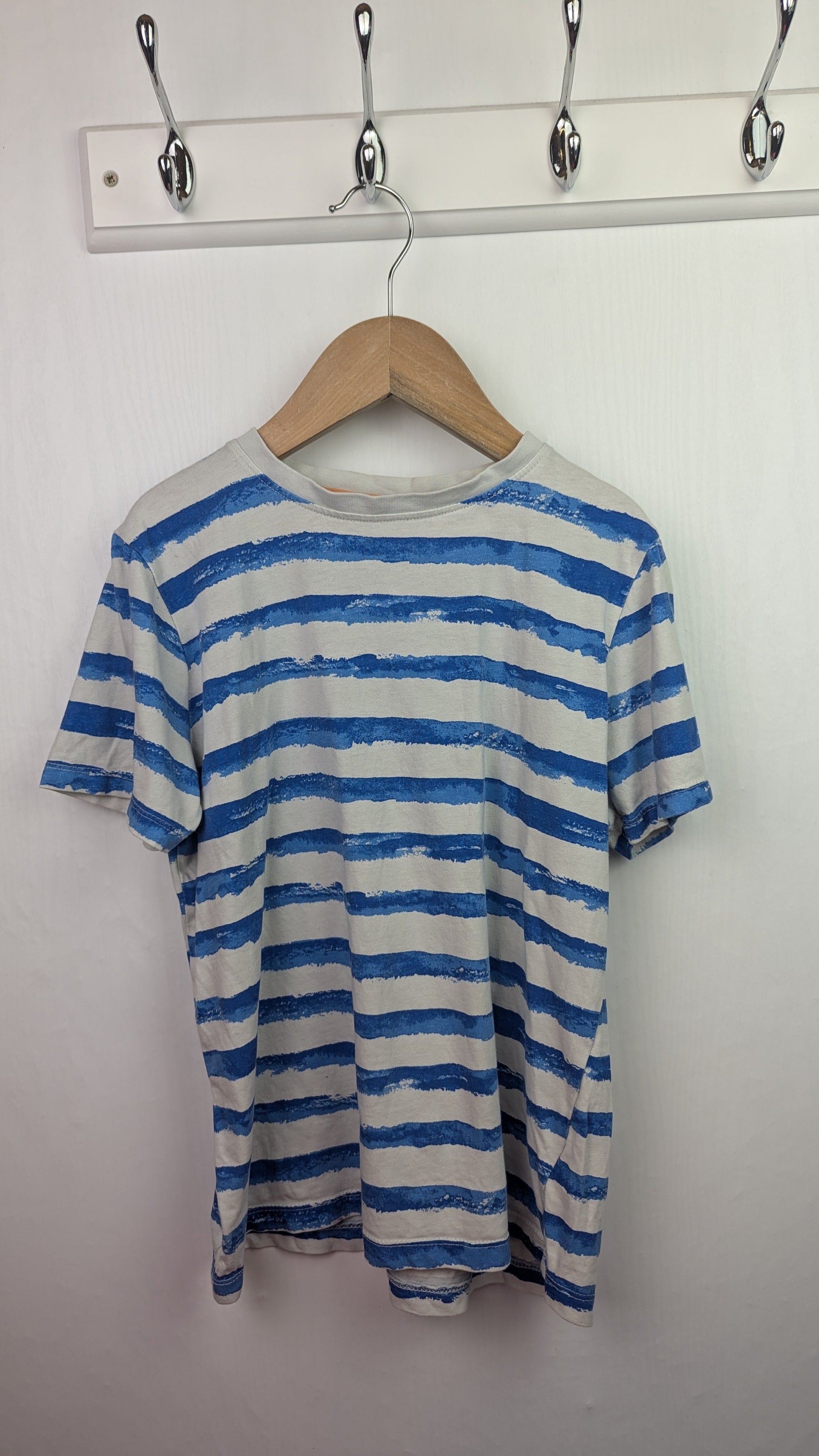 F&F Blue Striped Top - Boys 10 - 11 Years - Little Ones Preloved. Second Hand Children's & Preloved Baby, Kids, Girls & Boys Clothes. UK online