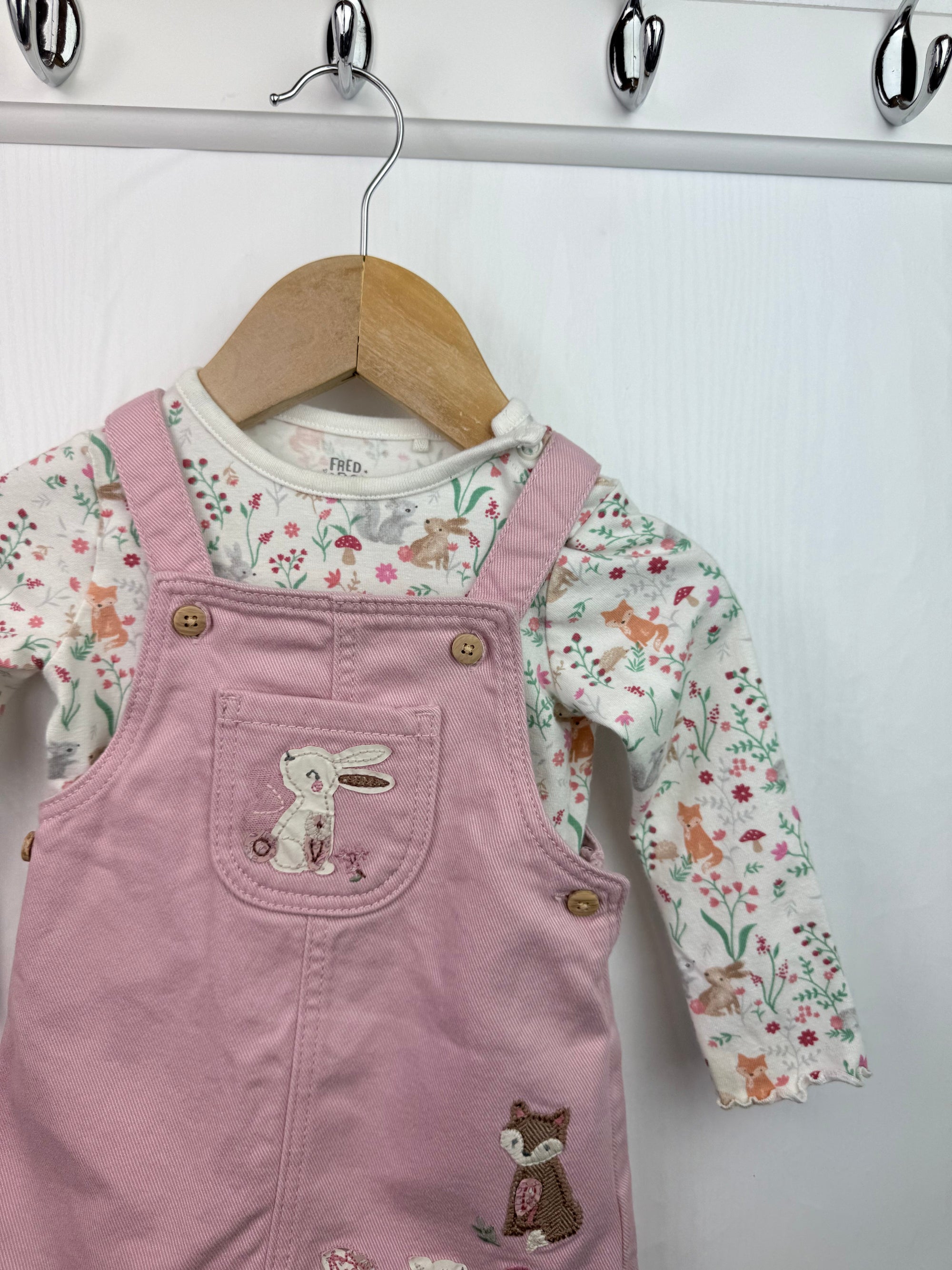 F&F Bunny Dress & Bodysuit - Girls 6 - 9 Months - Little Ones Preloved. Second Hand Children's & Preloved Baby, Kids, Girls & Boys Clothes. UK online