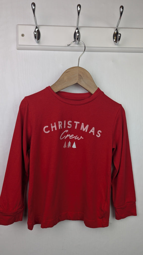 F&F Christmas Crew Top - Unisex 3-4 Years Little Ones Preloved Used, Preloved, Preworn & Second Hand Baby, Kids & Children's Clothing UK Online. Cheap affordable. Brands including Next, Joules, Nutmeg Morrisons, TU, F&F, H&M.