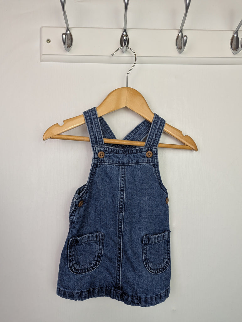 F&F Denim Dress - Girls 0-3 Months Little Ones Preloved Used, Preloved, Preworn Baby, Girls & Boys Clothes. Kids & Children's second hand Clothing UK Online. Cheap affordable. Brands including Next, Joules, Nutmeg Morrisons, TU, F&F, H&M.