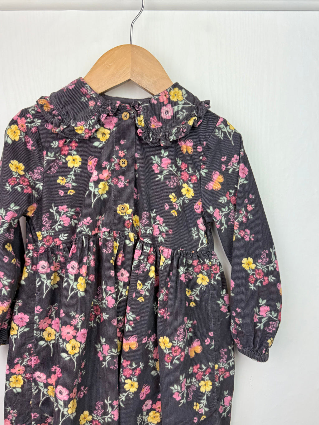 F&F Floral Ribbed Dress - Girls 3 - 4 Years - Little Ones Preloved. Second Hand Children's & Preloved Baby, Kids, Girls & Boys Clothes. UK online