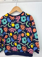 F&F Floral Round Neck Jumper - Girls 5 - 6 Years - Little Ones Preloved. Second Hand Children's & Preloved Baby, Kids, Girls & Boys Clothes. UK online