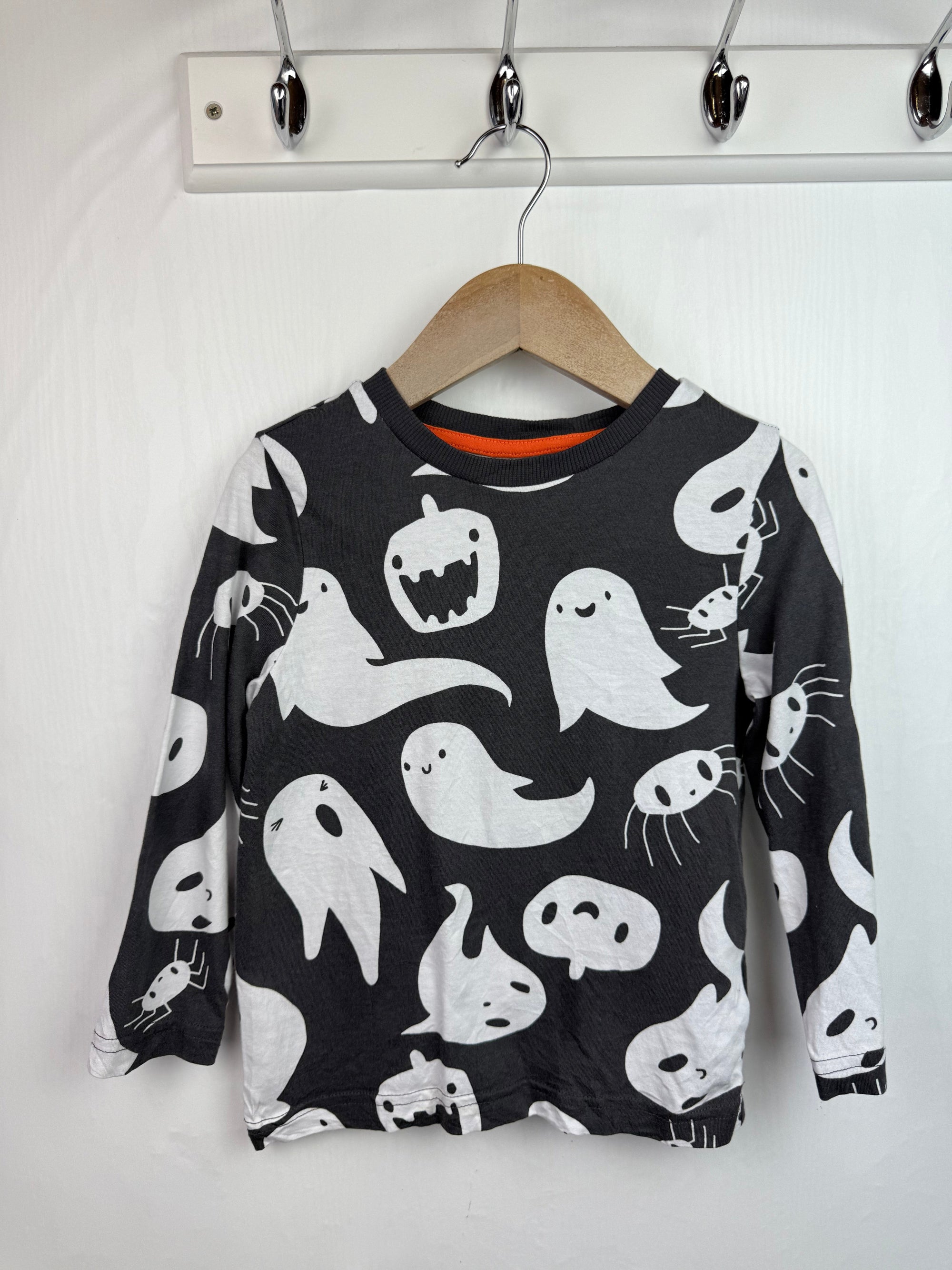 F&F Ghost Long Sleeve Top - Unisex 3 - 4 Years - Little Ones Preloved. Second Hand Children's & Preloved Baby, Kids, Girls & Boys Clothes. UK online