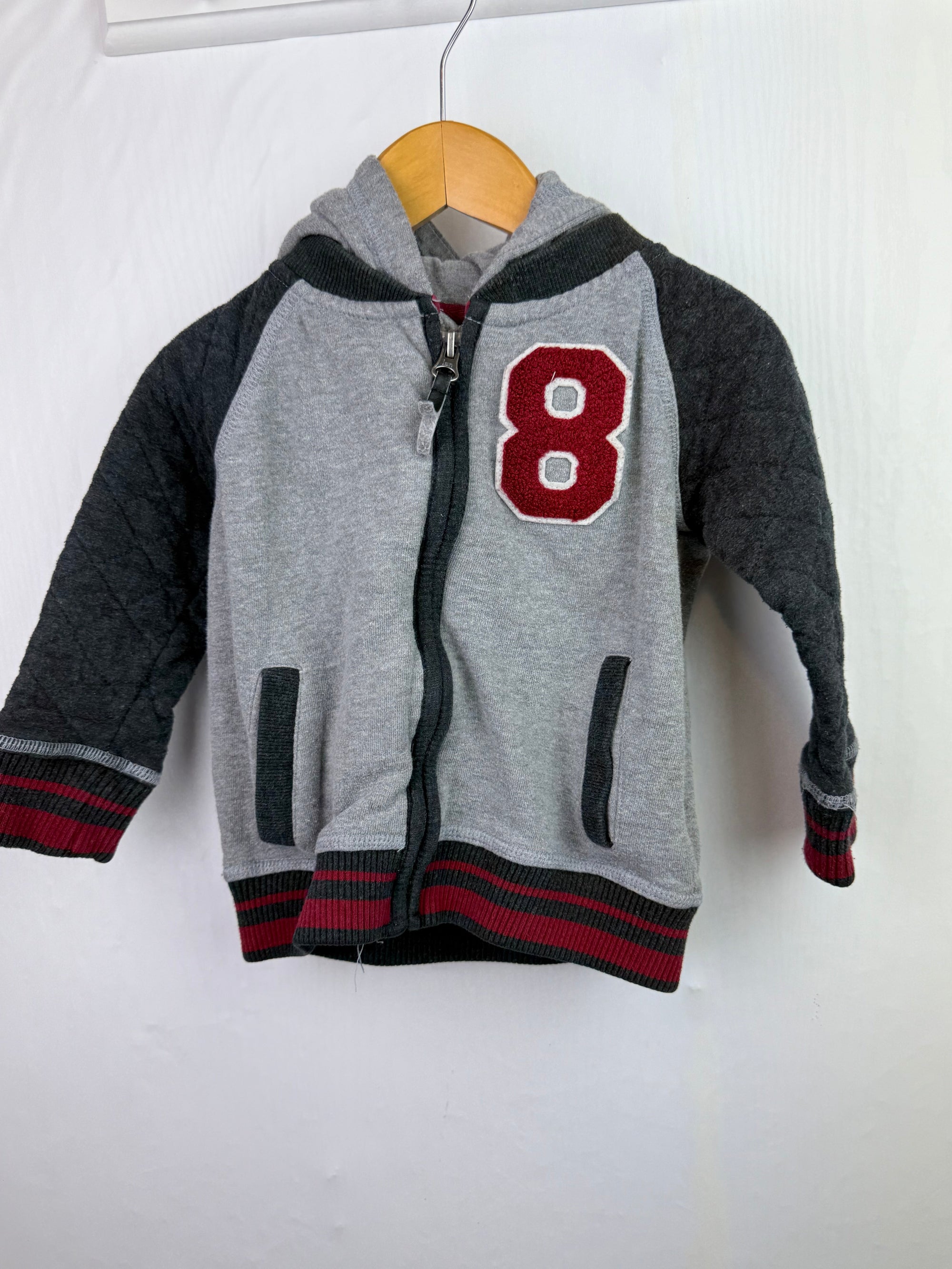 F&F Grey Zip Hoodie - Boys 18 - 24 Months - Little Ones Preloved. Second Hand Children's & Preloved Baby, Kids, Girls & Boys Clothes. UK online