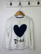 F&F I Love Daddy Top - Girls 3 - 4 Years - Little Ones Preloved. Second Hand Children's & Preloved Baby, Kids, Girls & Boys Clothes. UK online