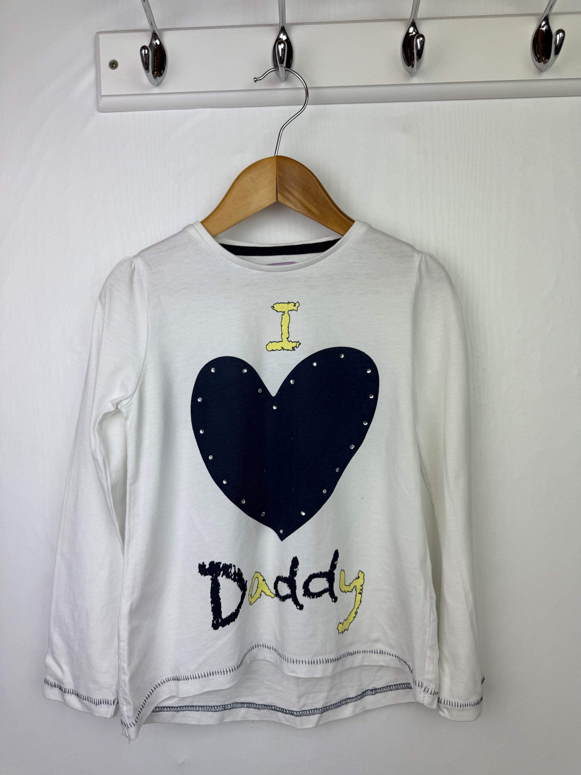 F&F I Love Daddy Top - Girls 3 - 4 Years - Little Ones Preloved. Second Hand Children's & Preloved Baby, Kids, Girls & Boys Clothes. UK online
