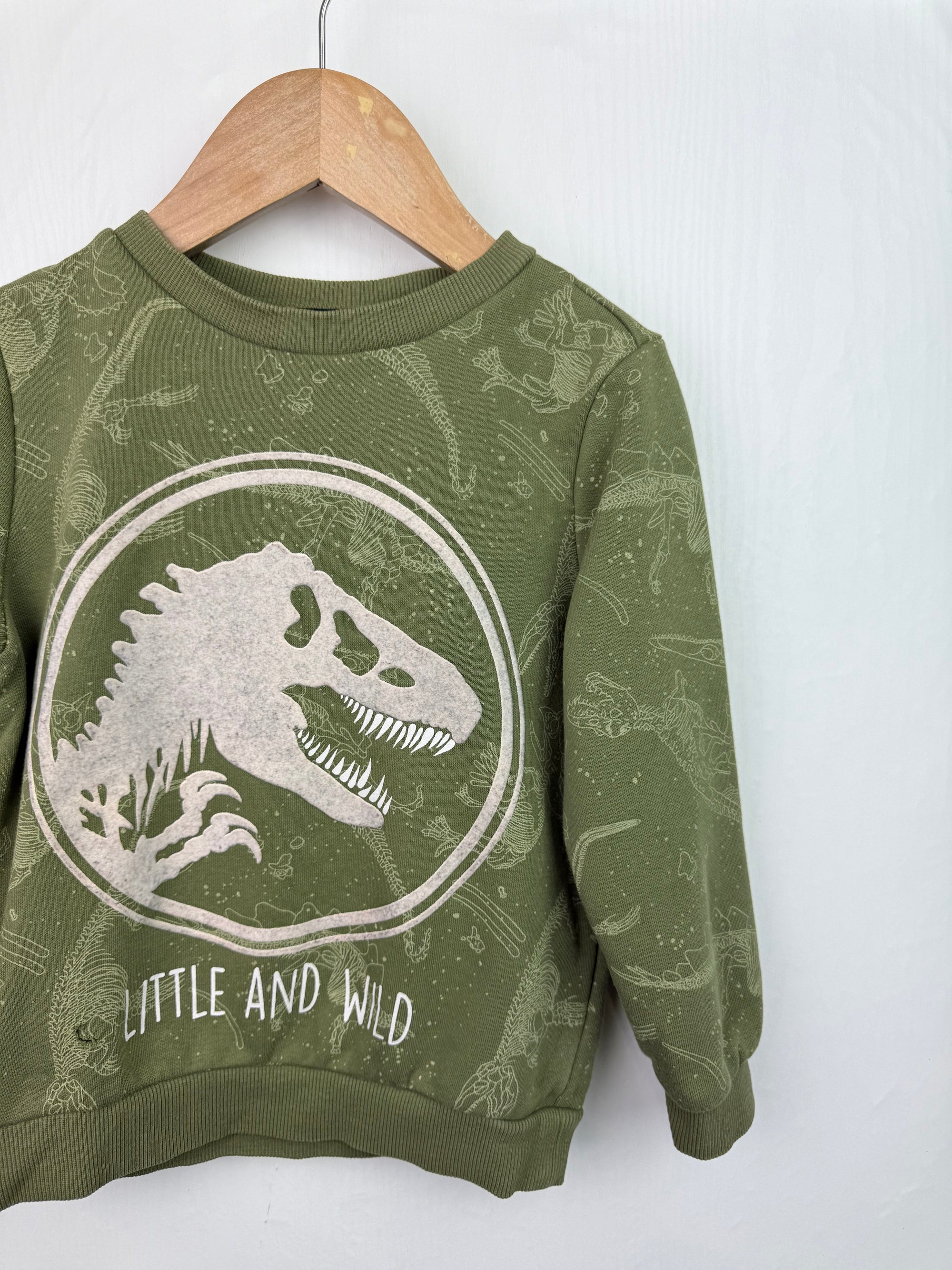 F&F Jurassic World Jumper - Boys 4 - 5 Years - Little Ones Preloved. Second Hand Children's & Preloved Baby, Kids, Girls & Boys Clothes. UK online