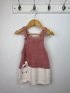 F&F Knit Bunny Dress - Girls 6 - 9 Months - Little Ones Preloved. Second Hand Children's & Preloved Baby, Kids, Girls & Boys Clothes. UK online