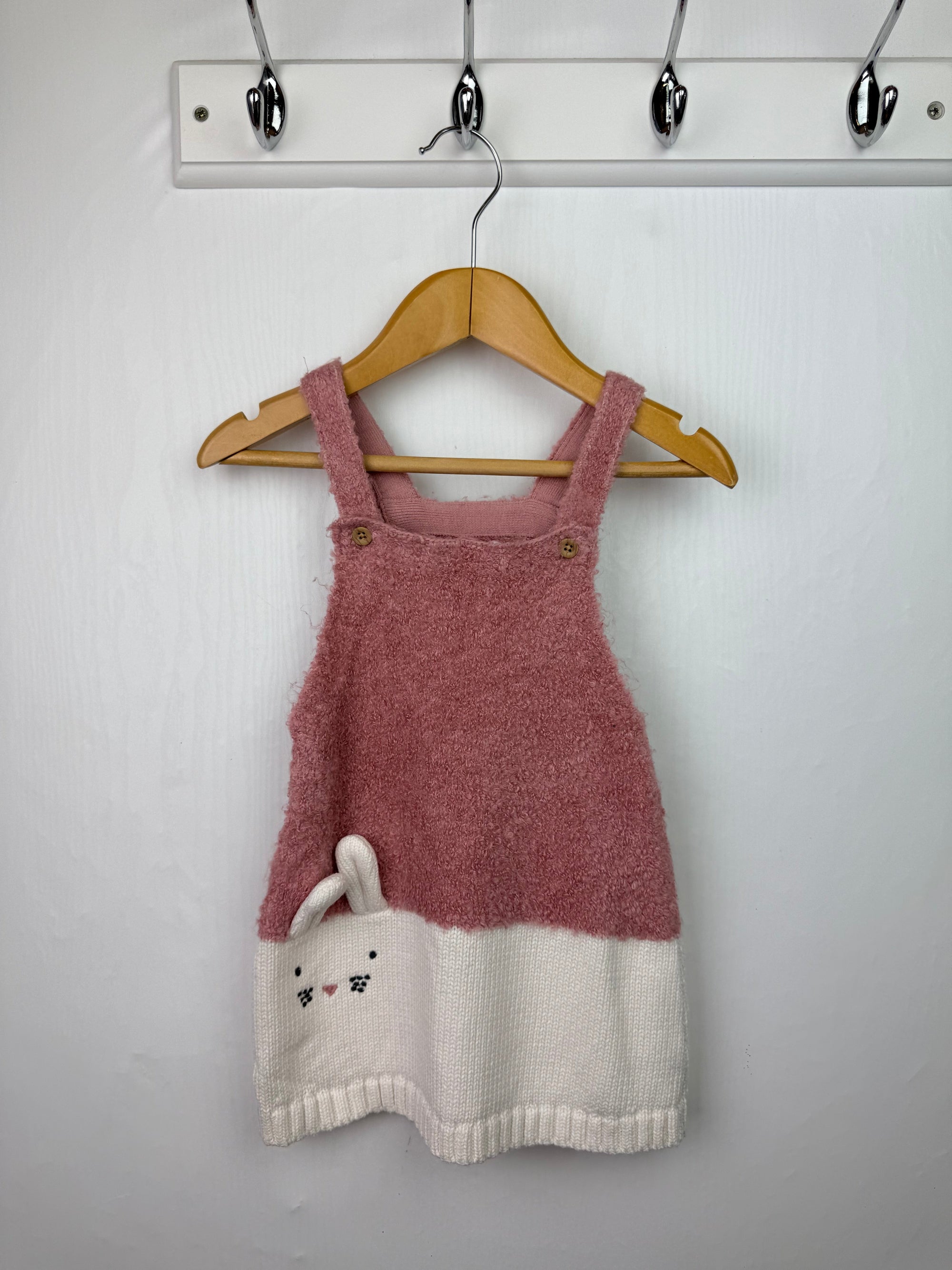 F&F Knit Bunny Dress - Girls 6 - 9 Months - Little Ones Preloved. Second Hand Children's & Preloved Baby, Kids, Girls & Boys Clothes. UK online