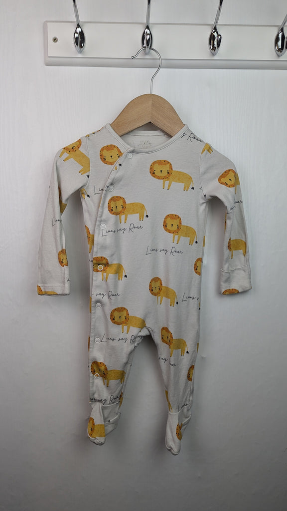 F&F Lion Sleepsuit - Unisex 3-6 months Little Ones Preloved Used, Preloved, Preworn & Second Hand Baby, Kids & Children's Clothing UK Online. Cheap affordable. Brands including Next, Joules, Nutmeg Morrisons, TU, F&F, H&M.