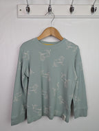 F&F Lion Teal Pyjama Top - Unisex 5 - 6 Years - Little Ones Preloved. Second Hand Children's & Preloved Baby, Kids, Girls & Boys Clothes. UK online