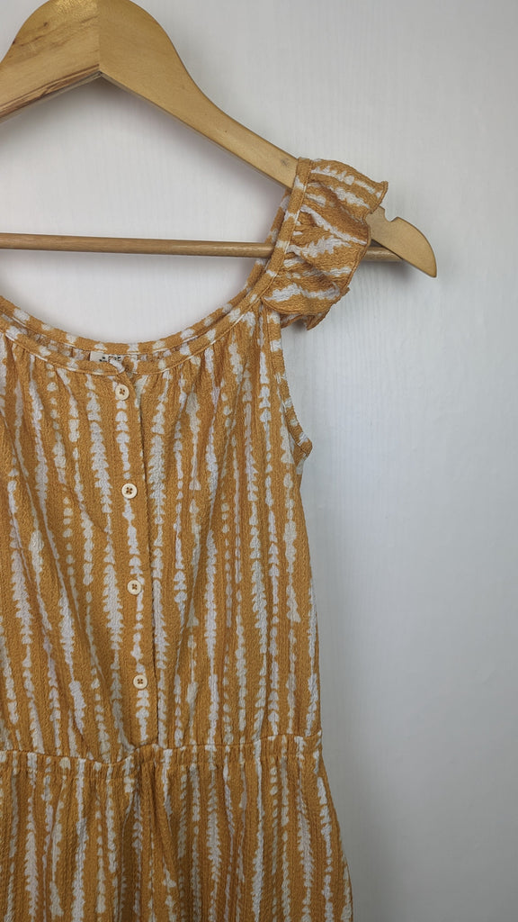 F&F Mustard & White Playsuit - Girls 10-11 Years F&F Used, Preloved, Preworn & Second Hand Baby, Kids & Children's Clothing UK Online. Cheap affordable. Brands including Next, Joules, Nutmeg Morrisons, TU, F&F, H&M.