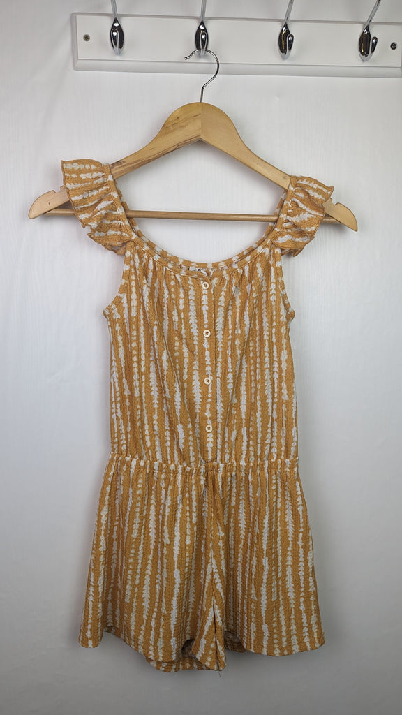 F&F Mustard & White Playsuit - Girls 10-11 Years F&F Used, Preloved, Preworn & Second Hand Baby, Kids & Children's Clothing UK Online. Cheap affordable. Brands including Next, Joules, Nutmeg Morrisons, TU, F&F, H&M.