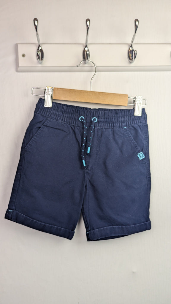 F&F Navy 'Mini Hero' Shorts - Boys 3-4 Years Little Ones Preloved Used, Preloved, Preworn & Second Hand Baby, Kids & Children's Clothing UK Online. Cheap affordable. Brands including Next, Joules, Nutmeg Morrisons, TU, F&F, H&M.