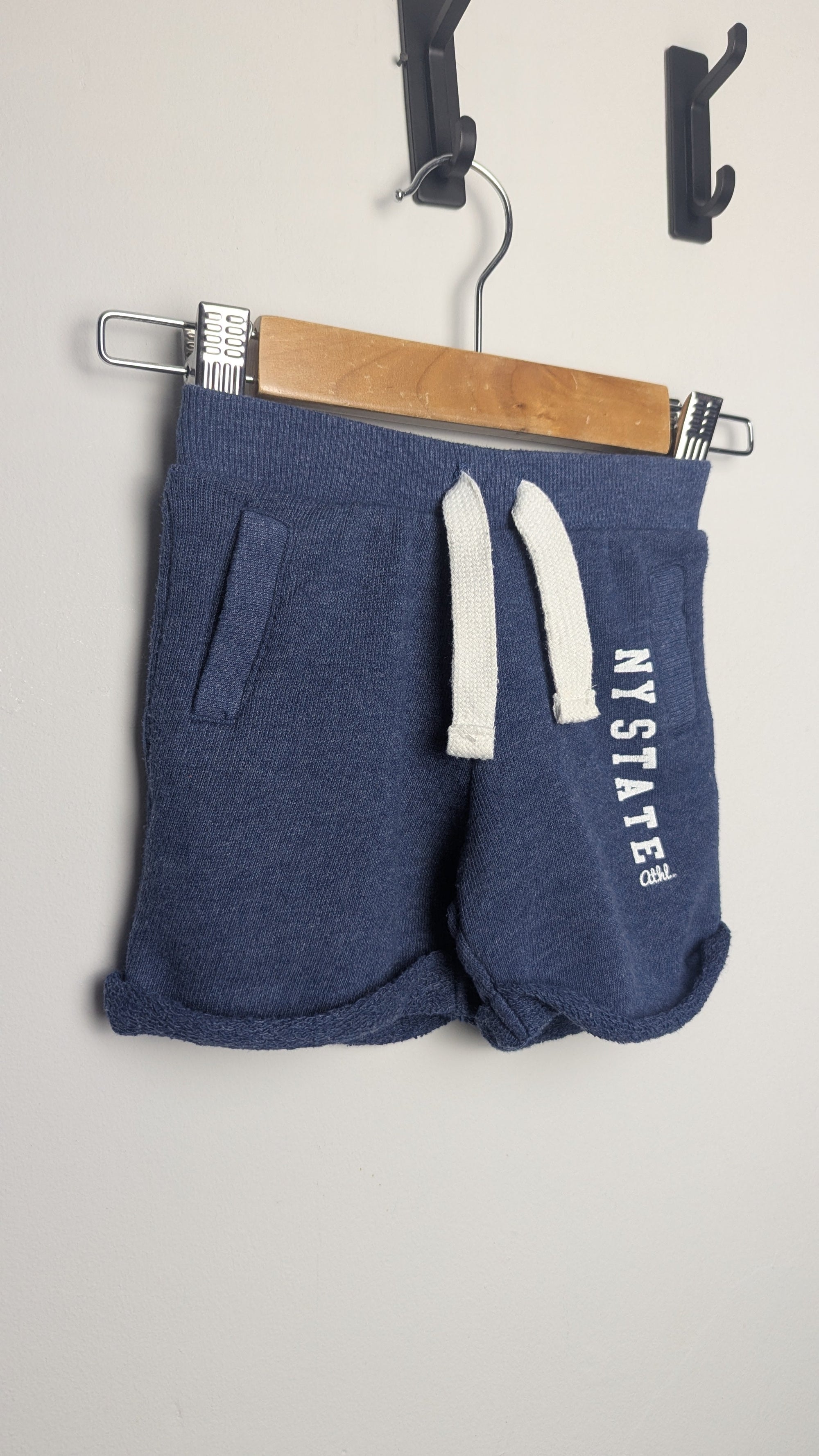 F&F Navy NY Shorts - Boys 3 - 6 Months - Little Ones Preloved. Second Hand Children's & Preloved Baby, Kids, Girls & Boys Clothes. UK online