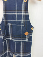 F&F Navy Plaid Dungarees - Boys 12 - 18 Months - Little Ones Preloved. Second Hand Children's & Preloved Baby, Kids, Girls & Boys Clothes. UK online