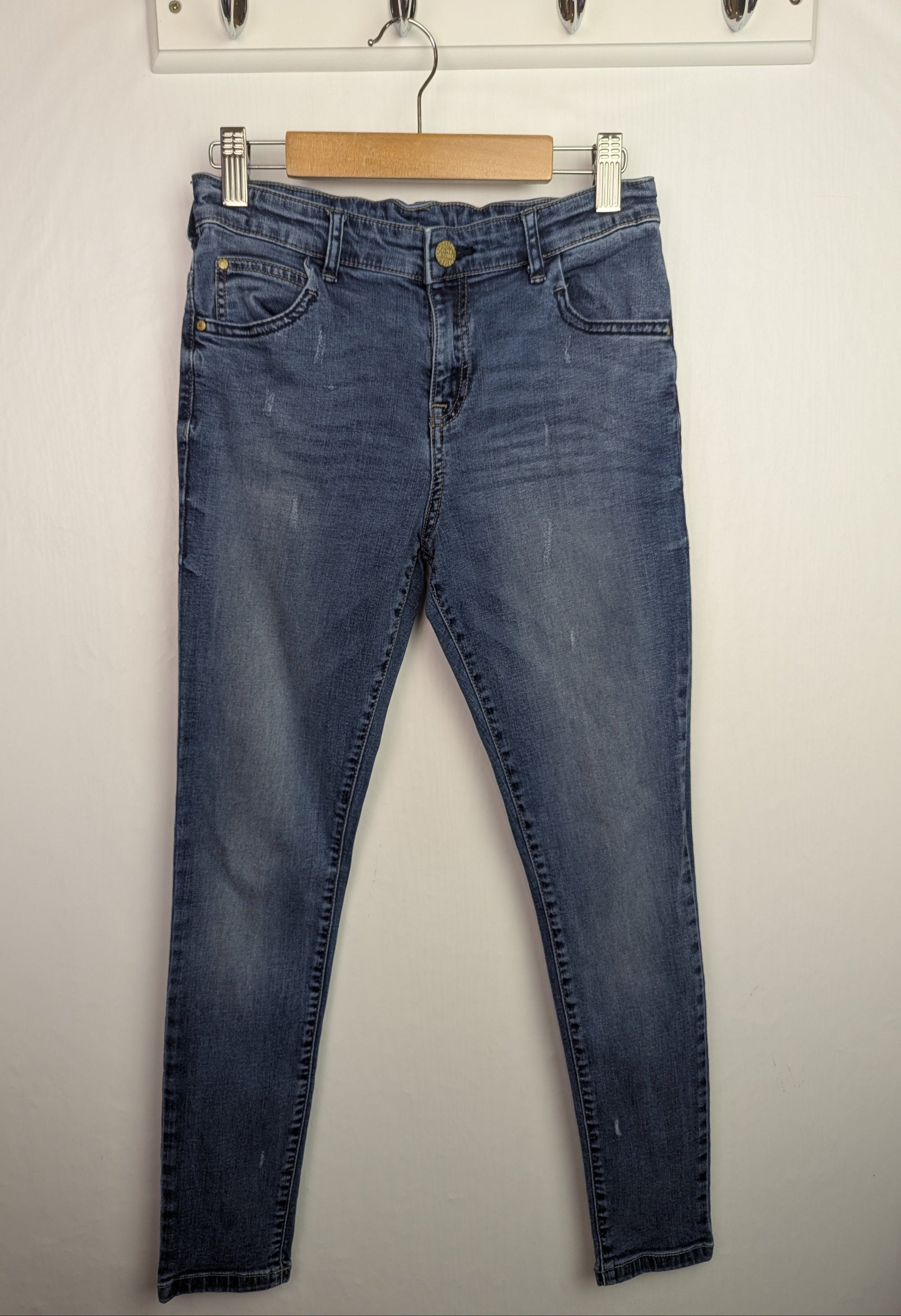 F&F Navy Skinny Jeans - Girls 11 - 12 Years - Little Ones Preloved. Second Hand Children's & Preloved Baby, Kids, Girls & Boys Clothes. UK online