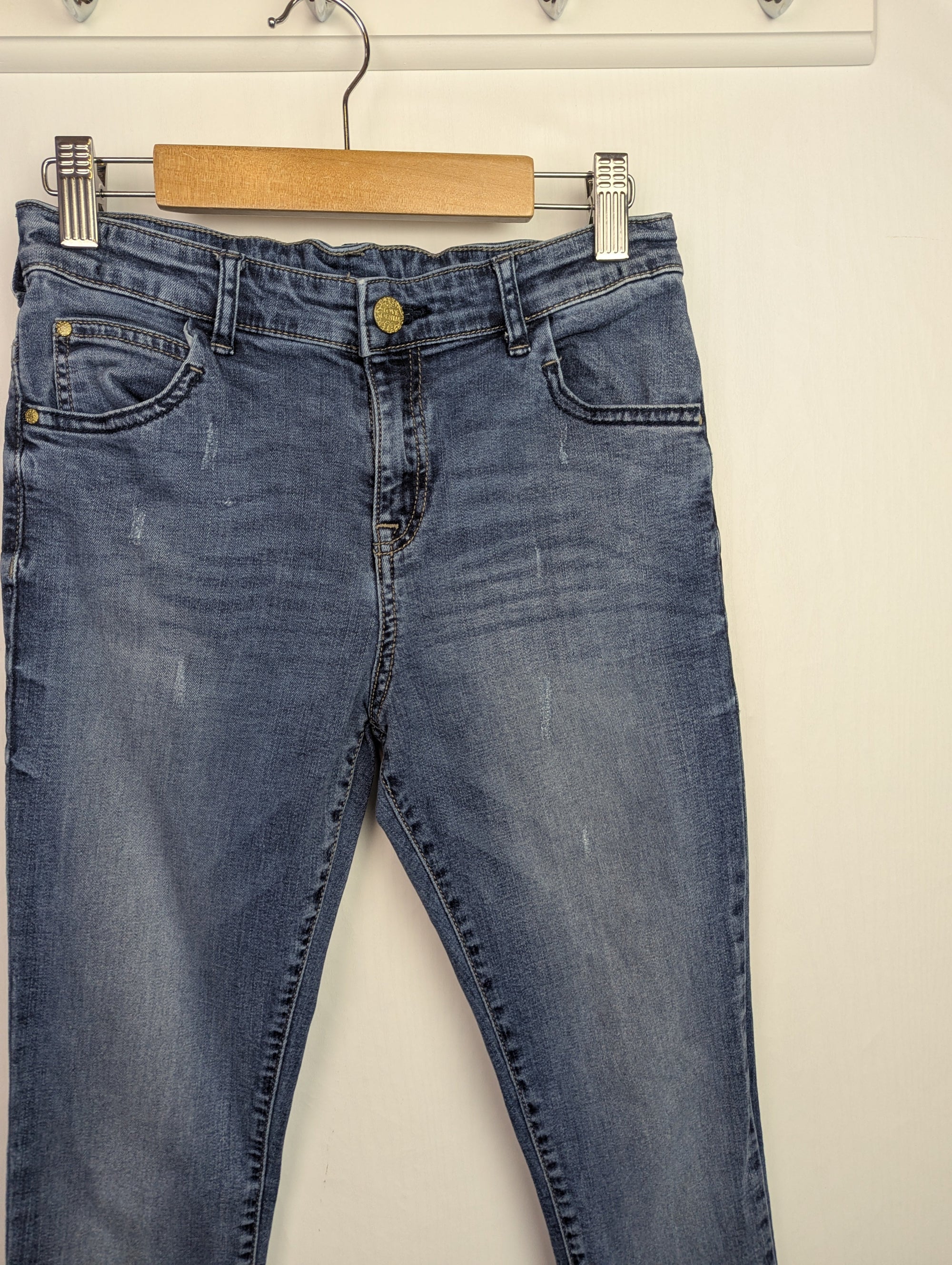 F&F Navy Skinny Jeans - Girls 11 - 12 Years - Little Ones Preloved. Second Hand Children's & Preloved Baby, Kids, Girls & Boys Clothes. UK online
