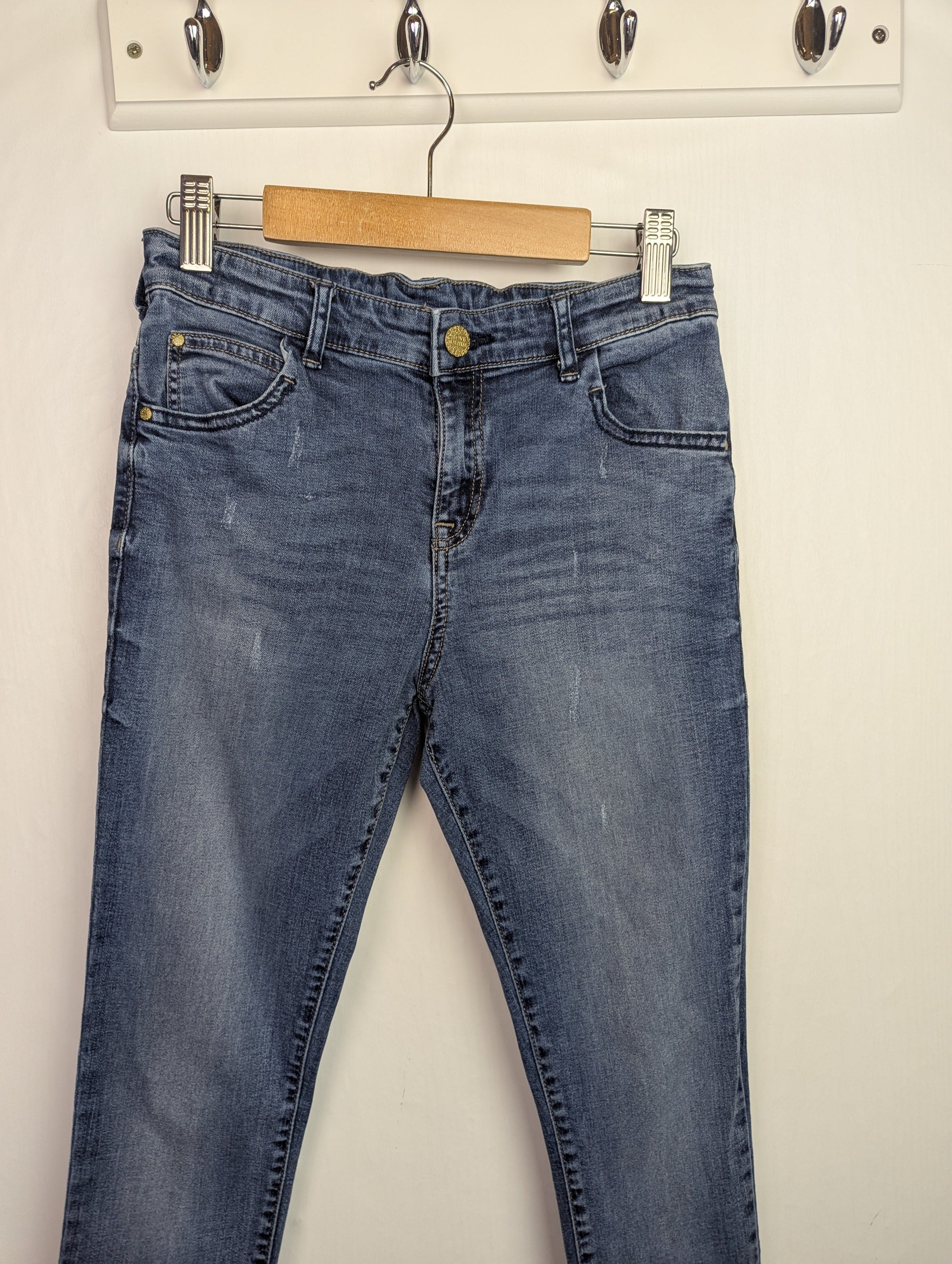 F&F Navy Skinny Jeans - Girls 11 - 12 Years - Little Ones Preloved. Second Hand Children's & Preloved Baby, Kids, Girls & Boys Clothes. UK online