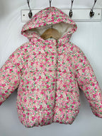 F&F Padded Floral Coat - Girls 3 - 4 Years - Little Ones Preloved. Second Hand Children's & Preloved Baby, Kids, Girls & Boys Clothes. UK online