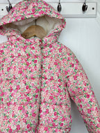 F&F Padded Floral Coat - Girls 3 - 4 Years - Little Ones Preloved. Second Hand Children's & Preloved Baby, Kids, Girls & Boys Clothes. UK online