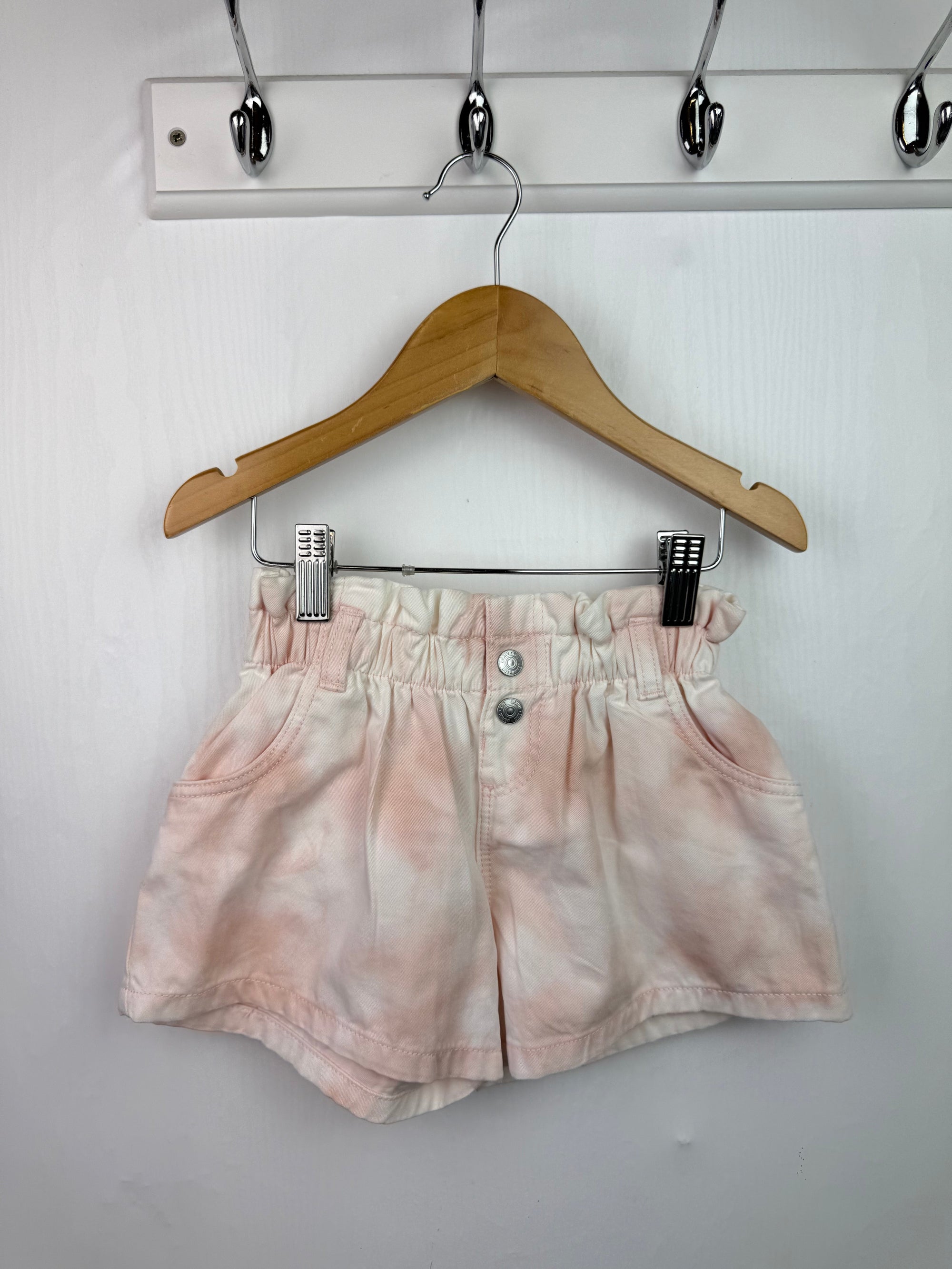 F&F Pink Dye Tie Denim Shorts - Girls 3 - 4 Years - Little Ones Preloved. Second Hand Children's & Preloved Baby, Kids, Girls & Boys Clothes. UK online