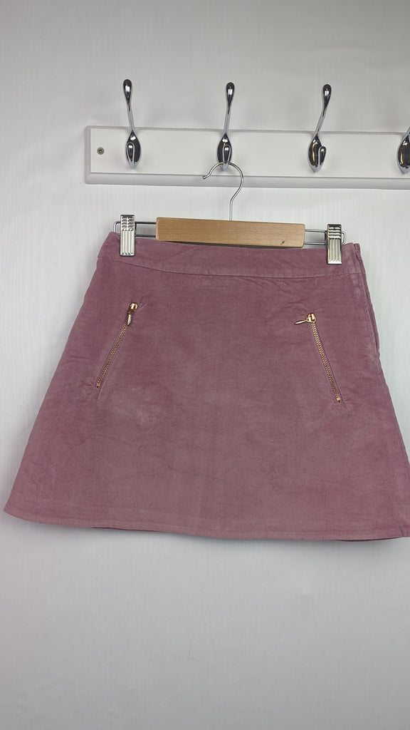 F&F Pink Faux Suede Skirt - Girls 9-10 Years F&F Used, Preloved, Preworn & Second Hand Baby, Kids & Children's Clothing UK Online. Cheap affordable. Brands including Next, Joules, Nutmeg Morrisons, TU, F&F, H&M.