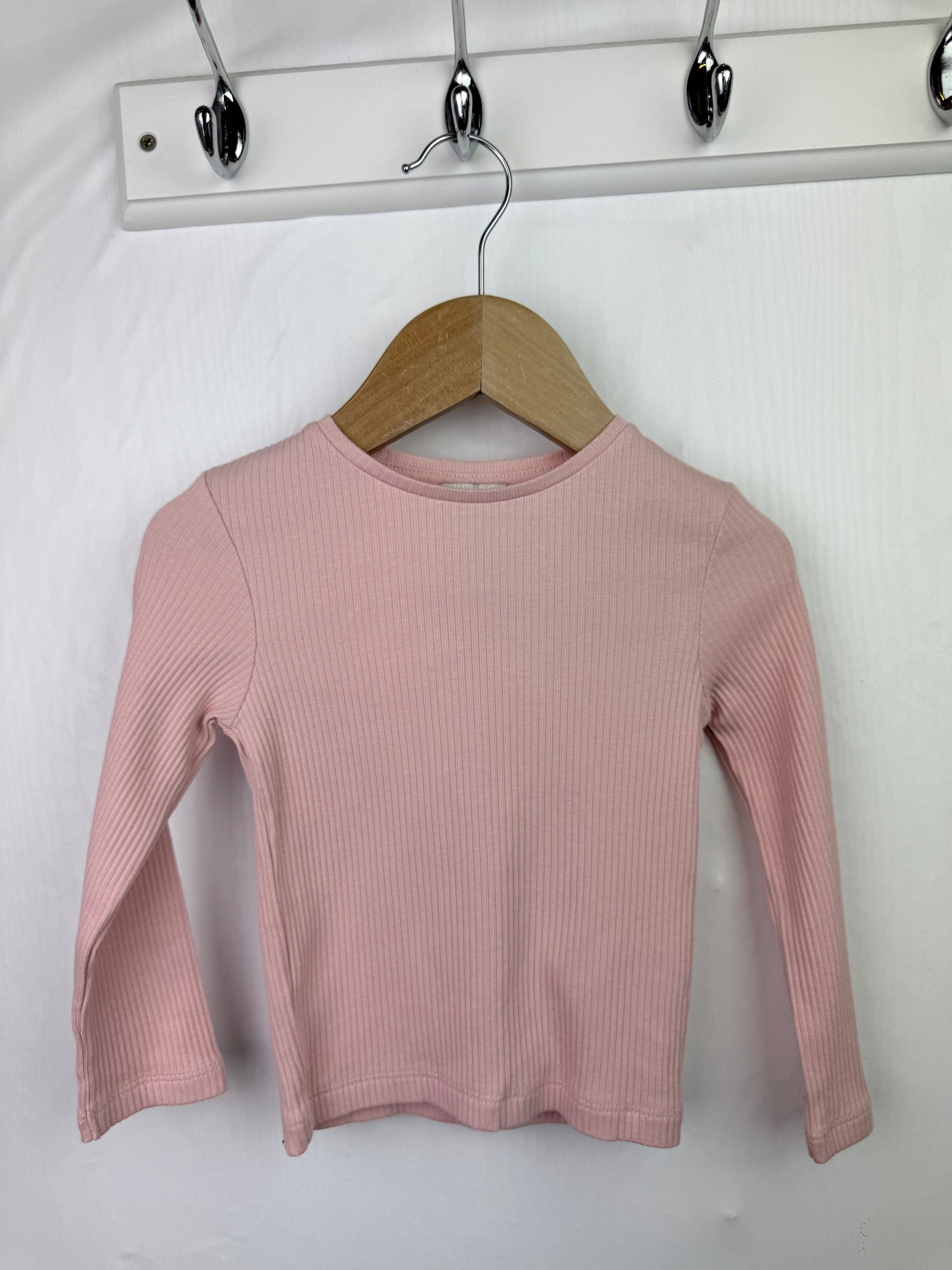F&F Pink Ribbed Long Sleeve Top - Girls 12 - 18 Months - Little Ones Preloved. Second Hand Children's & Preloved Baby, Kids, Girls & Boys Clothes. UK online