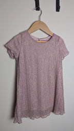 F&F Pink & Silver Mesh Party Dress - Girls 2 - 3 Years - Little Ones Preloved. Second Hand Children's & Preloved Baby, Kids, Girls & Boys Clothes. UK online