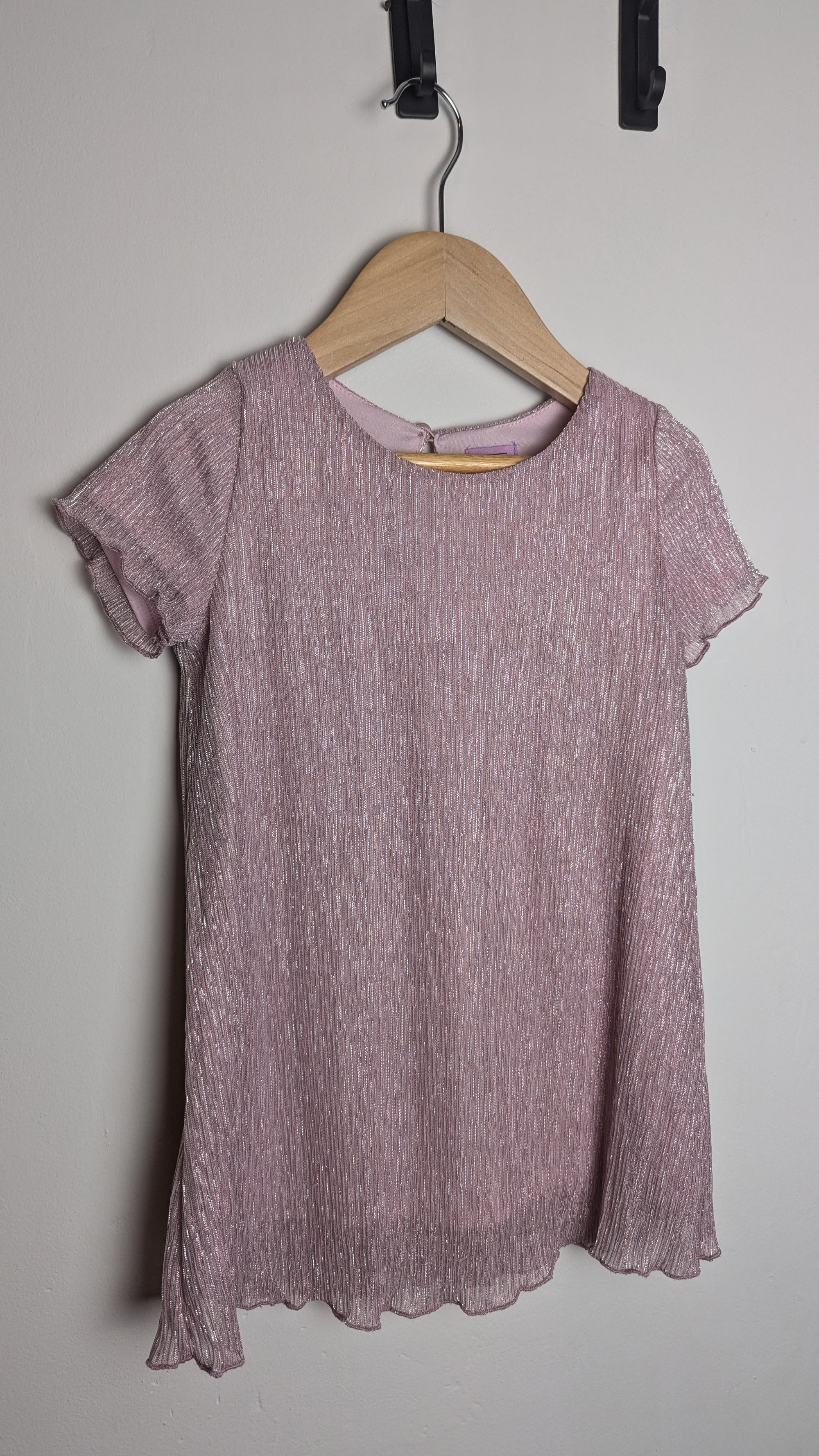 F&F Pink & Silver Mesh Party Dress - Girls 2 - 3 Years - Little Ones Preloved. Second Hand Children's & Preloved Baby, Kids, Girls & Boys Clothes. UK online