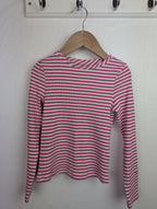 F&F Pink Striped Ribbed Top - Girls 6 - 7 Years - Little Ones Preloved. Second Hand Children's & Preloved Baby, Kids, Girls & Boys Clothes. UK online