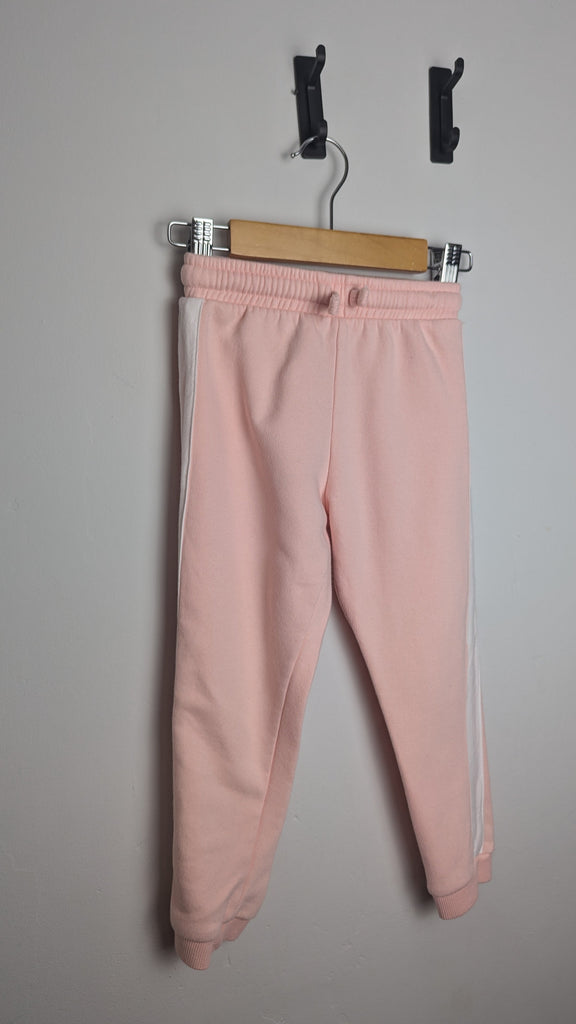 F&F Pink & White Striped Jogging Bottoms - Girls 3-4 Years Little Ones Preloved Used, Preloved, Preworn & Second Hand Baby, Kids & Children's Clothing UK Online. Cheap affordable. Brands including Next, Joules, Nutmeg Morrisons, TU, F&F, H&M.