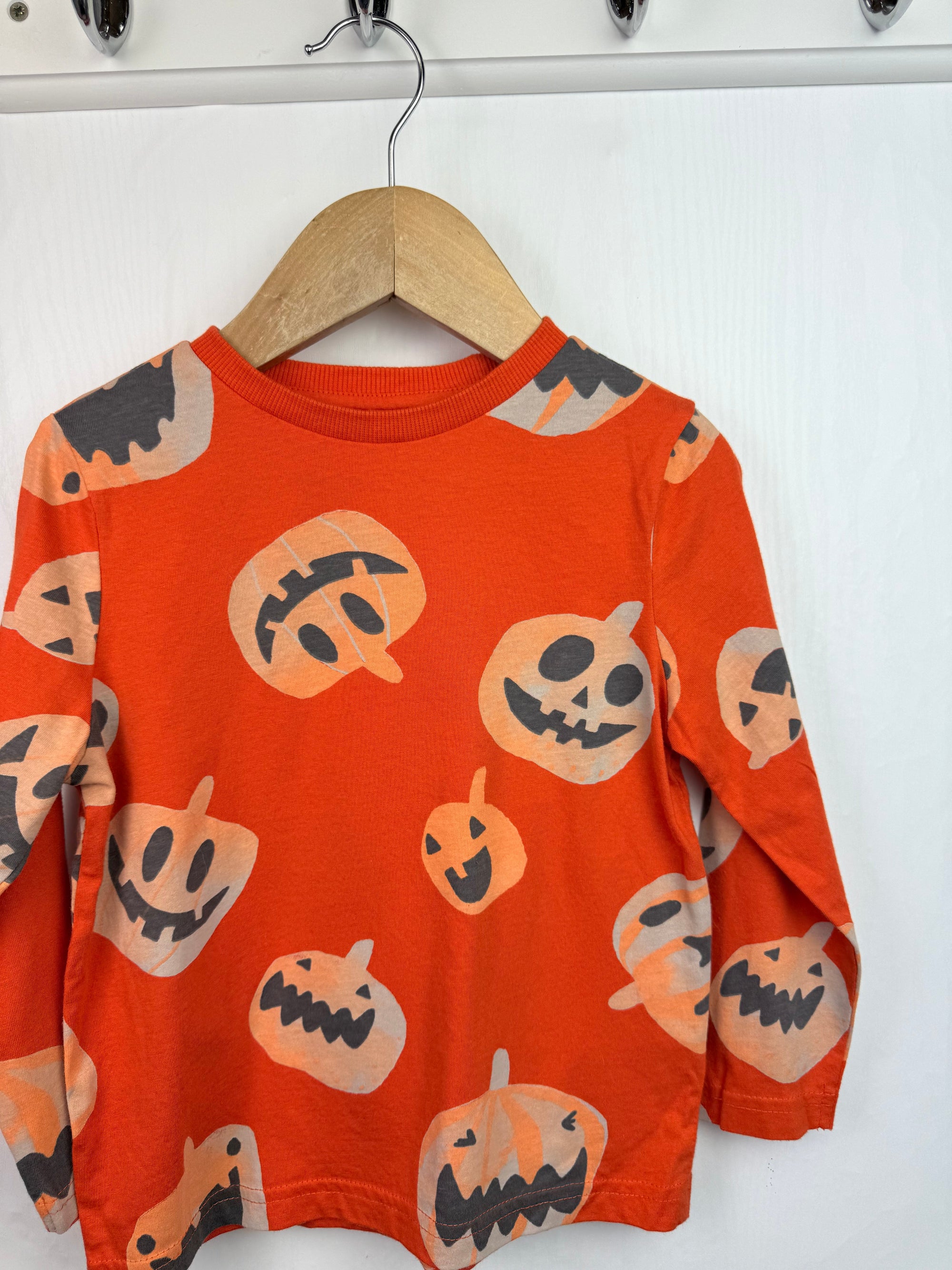 F&F Pumpkin Long Sleeve Top - Unisex 3 - 4 Years - Little Ones Preloved. Second Hand Children's & Preloved Baby, Kids, Girls & Boys Clothes. UK online