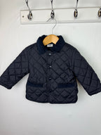 F&F Quilted Navy Jacket - Boys 3 - 6 Months - Little Ones Preloved. Second Hand Children's & Preloved Baby, Kids, Girls & Boys Clothes. UK online