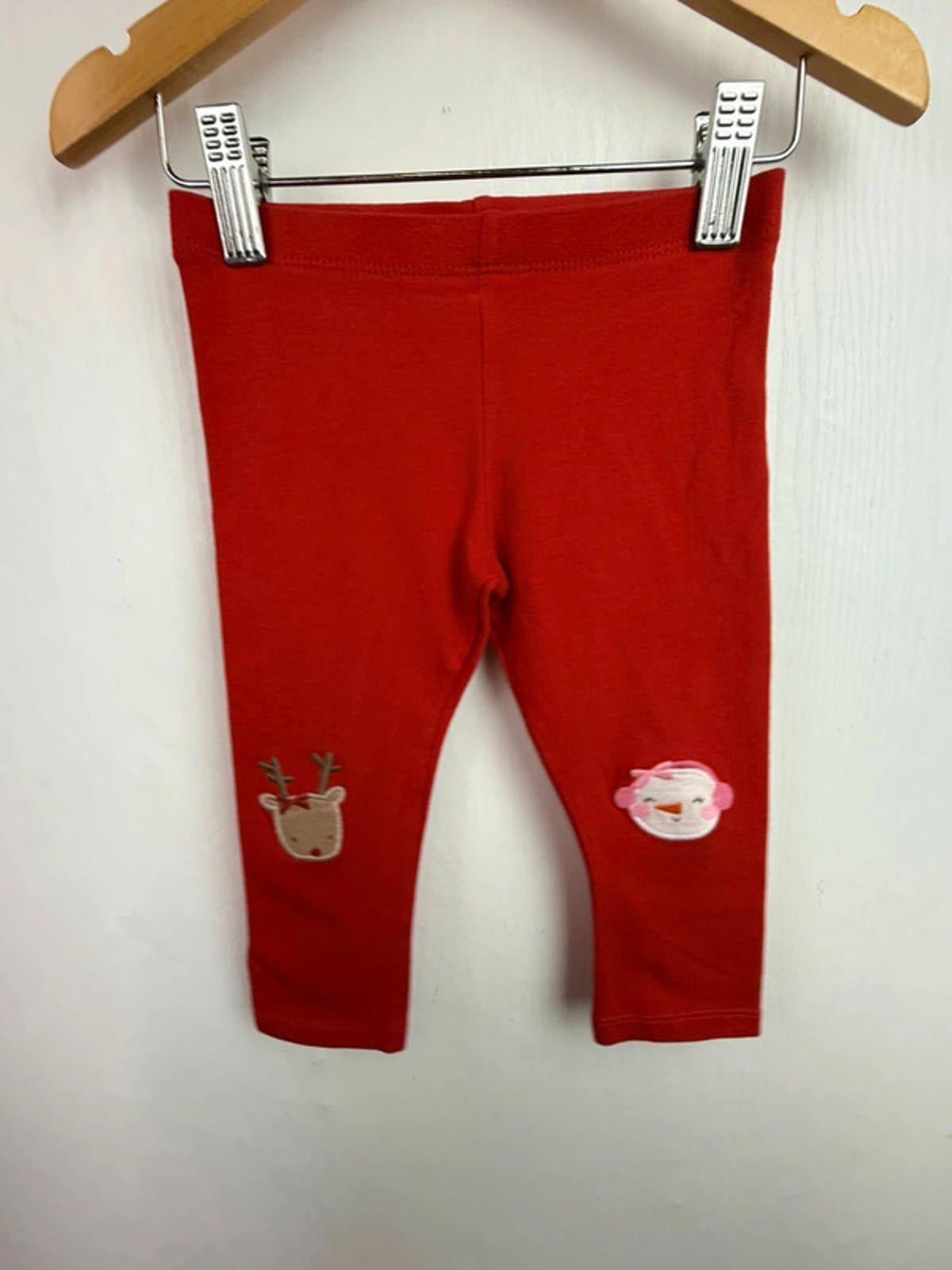 F&F Red Santa Leggings - Girls 9 - 12 Months - Little Ones Preloved. Second Hand Children's & Preloved Baby, Kids, Girls & Boys Clothes. UK online