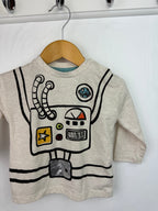 F&F Robot Long Sleeve Top - Boys 3 - 6 Months - Little Ones Preloved. Second Hand Children's & Preloved Baby, Kids, Girls & Boys Clothes. UK online