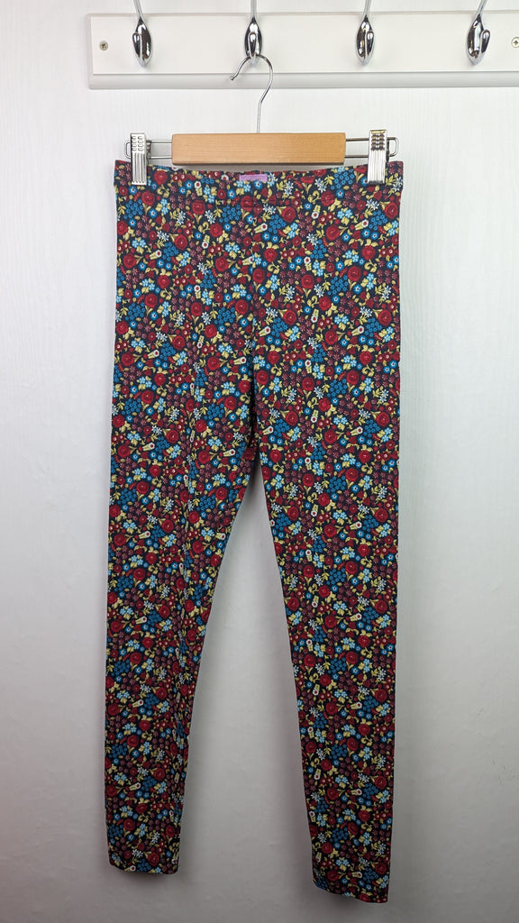 F&F Rose Floral Leggings - Girls 10-11 Years Little Ones Preloved Used, Preloved, Preworn & Second Hand Baby, Kids & Children's Clothing UK Online. Cheap affordable. Brands including Next, Joules, Nutmeg Morrisons, TU, F&F, H&M.