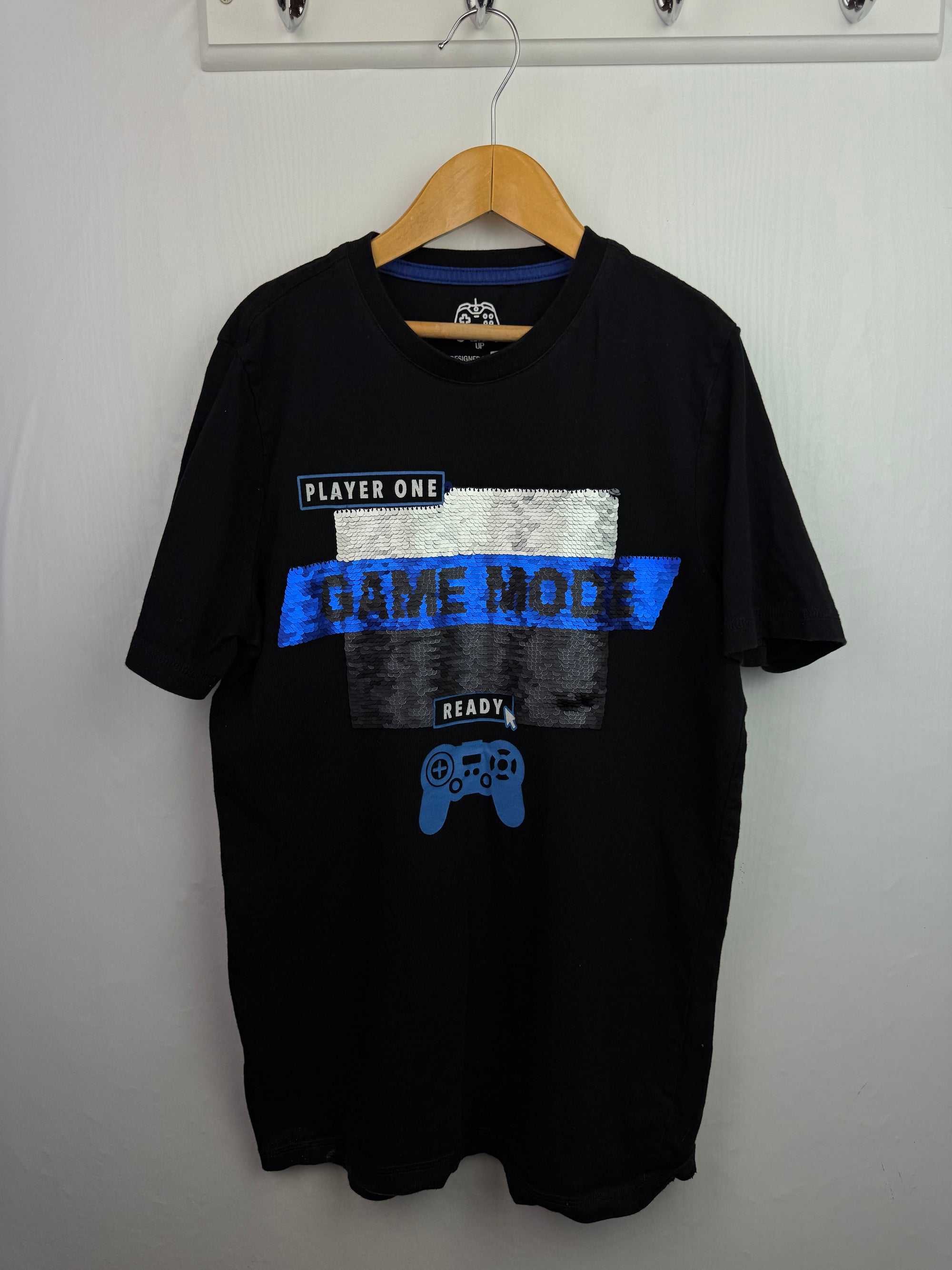 F&F Sequin Game Top - Boys 11 - 12 Years - Little Ones Preloved. Second Hand Children's & Preloved Baby, Kids, Girls & Boys Clothes. UK online