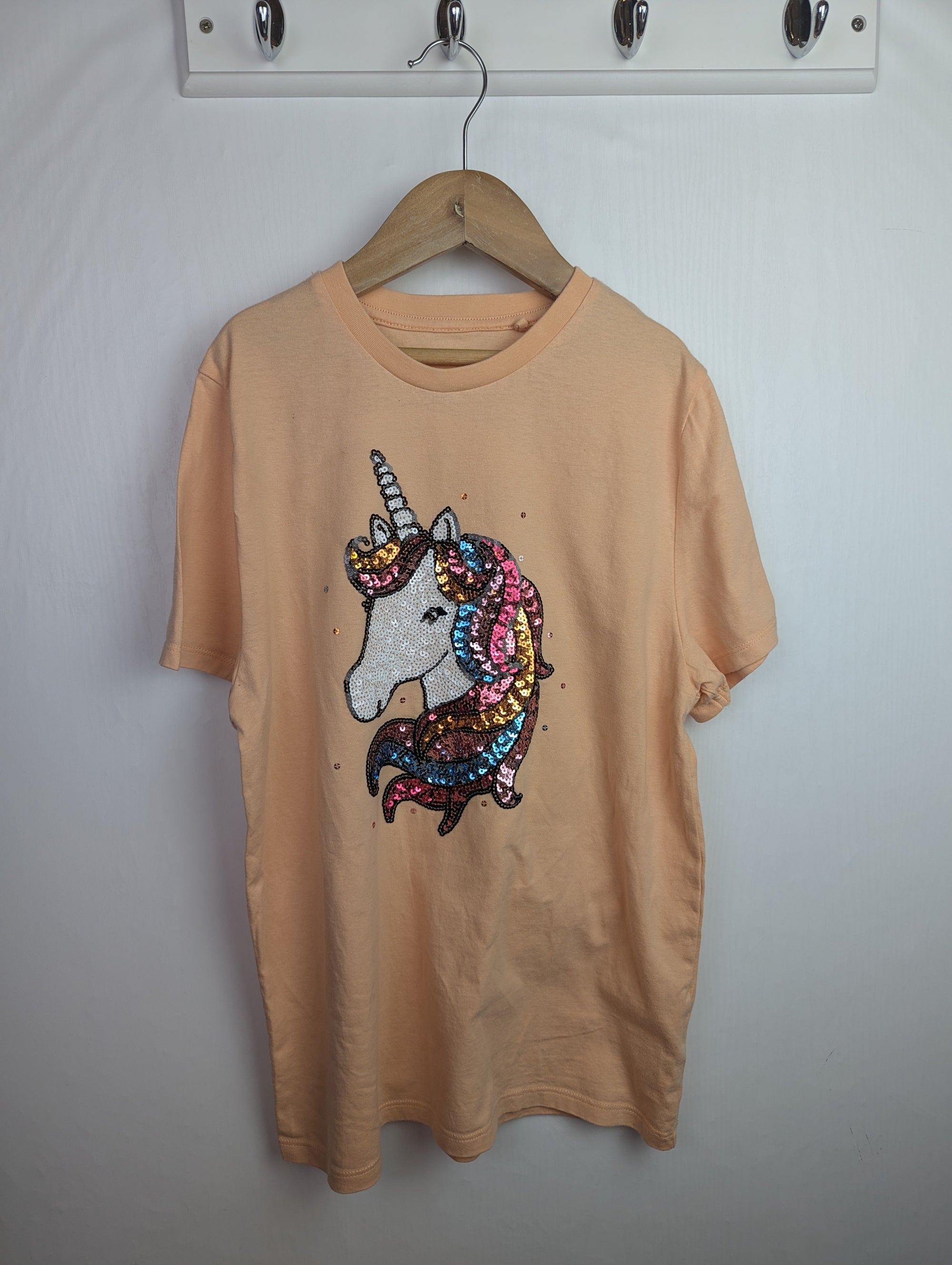 F&F Sequin Unicorn Top - Girls 13 - 14 Years - Little Ones Preloved. Second Hand Children's & Preloved Baby, Kids, Girls & Boys Clothes. UK online