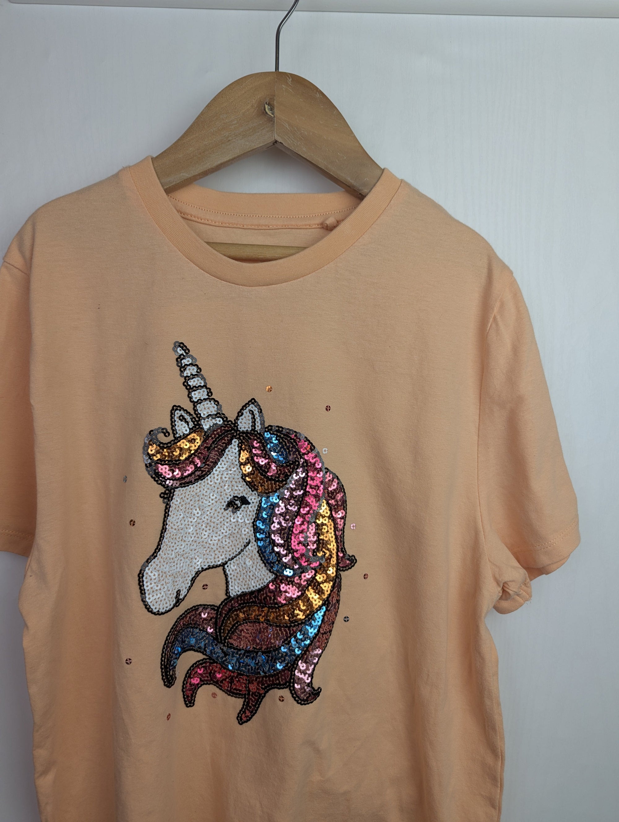 F&F Sequin Unicorn Top - Girls 13 - 14 Years - Little Ones Preloved. Second Hand Children's & Preloved Baby, Kids, Girls & Boys Clothes. UK online