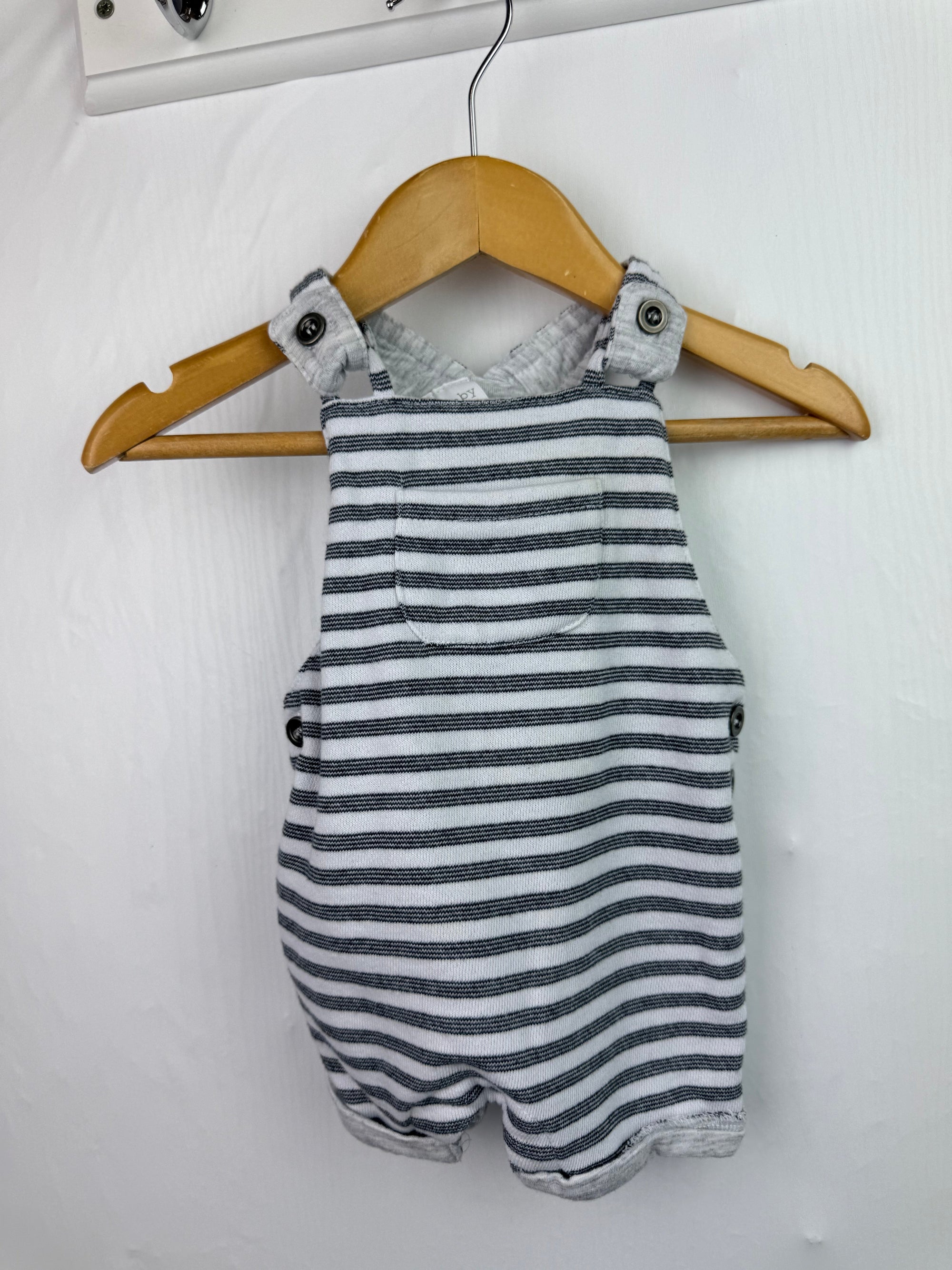 F&F Striped Short Romper - Baby Boys 0 - 3 Months - Little Ones Preloved. Second Hand Children's & Preloved Baby, Kids, Girls & Boys Clothes. UK online