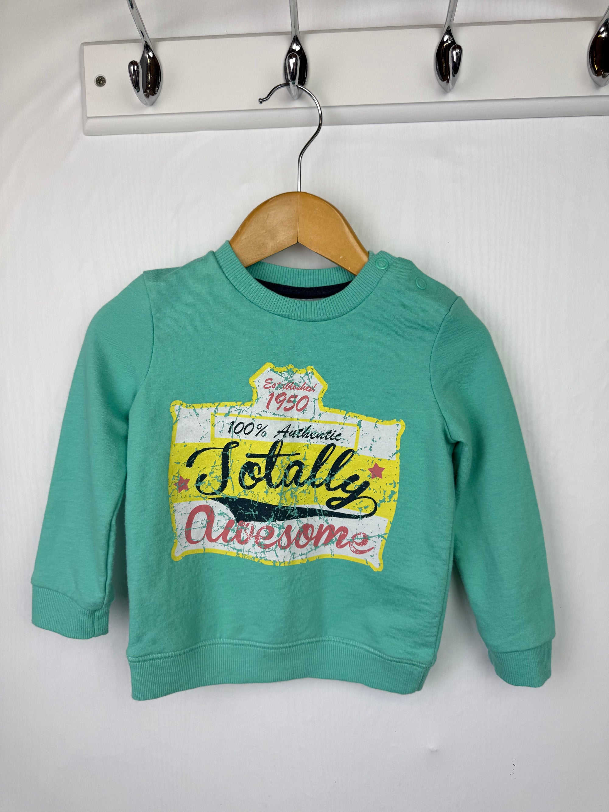 F&F Totally Awesome Jumper - Boys 9 - 12 Months - Little Ones Preloved. Second Hand Children's & Preloved Baby, Kids, Girls & Boys Clothes. UK online